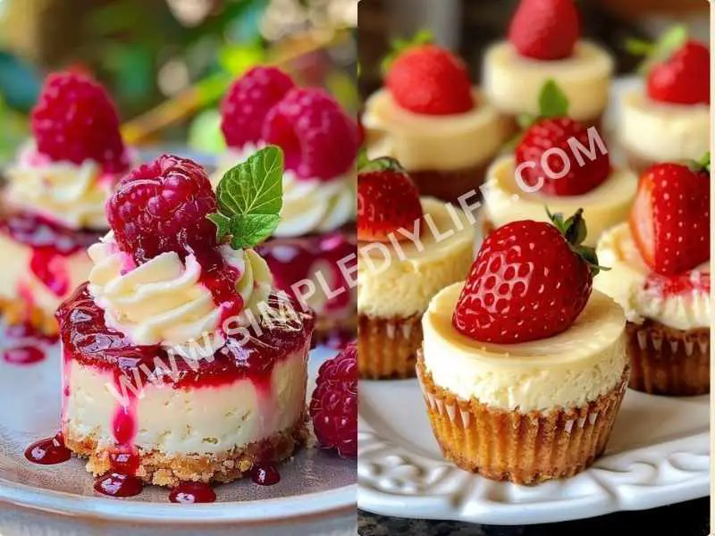 Mini Cheesecakes with Berry Topping as Easter dinner recipes