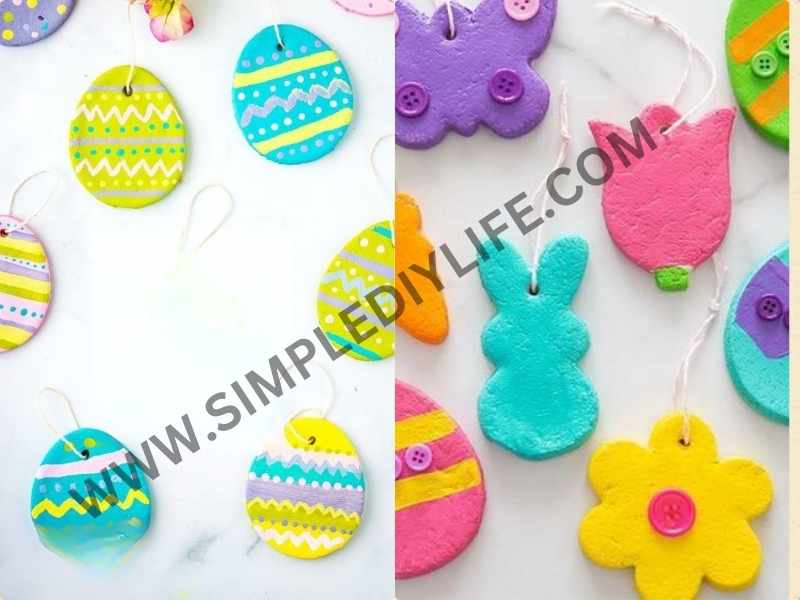 Salt Dough Easter Ornaments