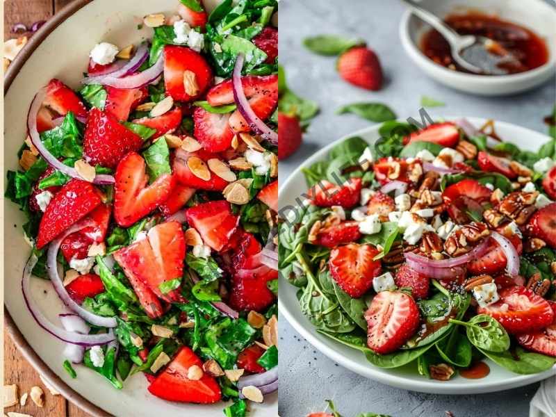 Strawberry Spinach Salad in delightful Easter recipes