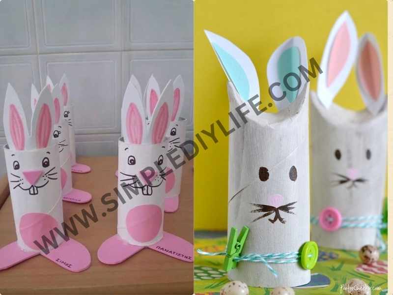 Toilet Paper Roll Bunnies