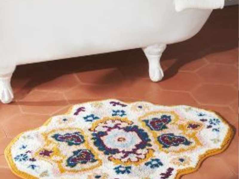 Anthropologie Tufted Bath Mat in bathroom accessories in Amazon