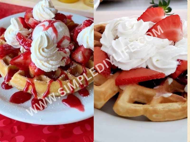 Belgian Waffles with Whipped Cream