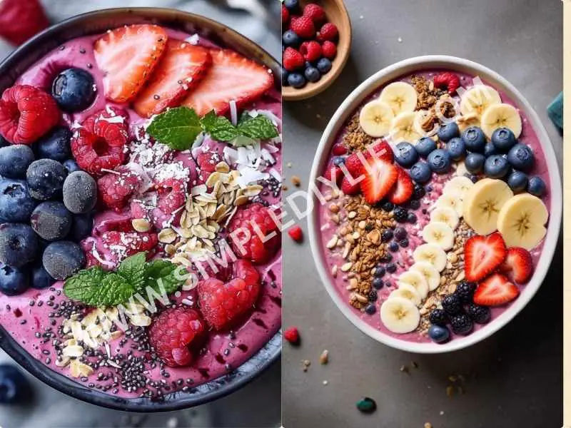 Berry Smoothie Bowl as mother's day brunch ideas