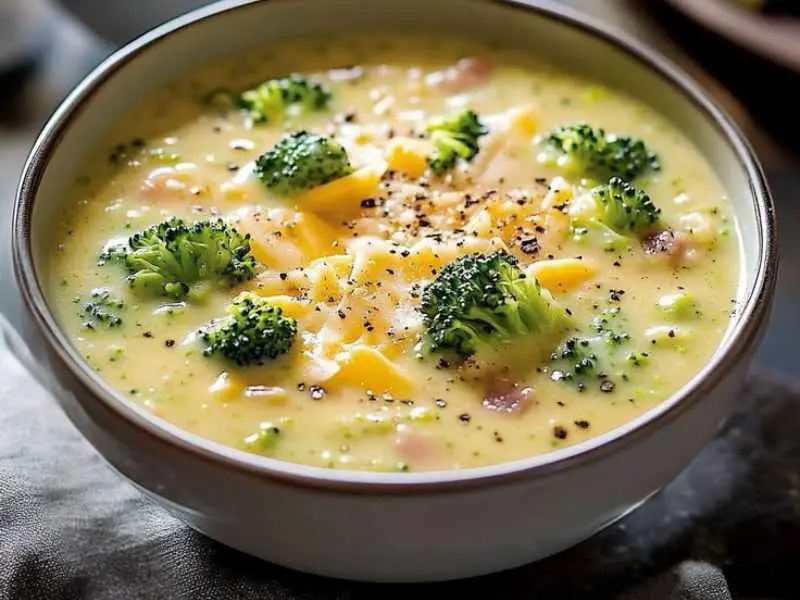 Broccoli Cheddar Soup as winter soup recipes