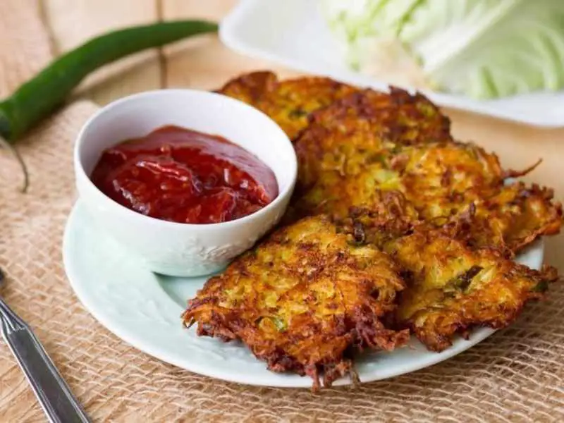 Cabbage and Potato Fritters as easy St Patrick's Day recipes