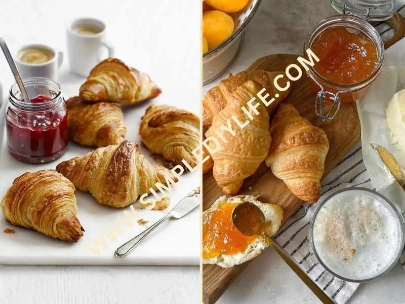 Croissants with Jam & Butter as mother's day brunch ideas