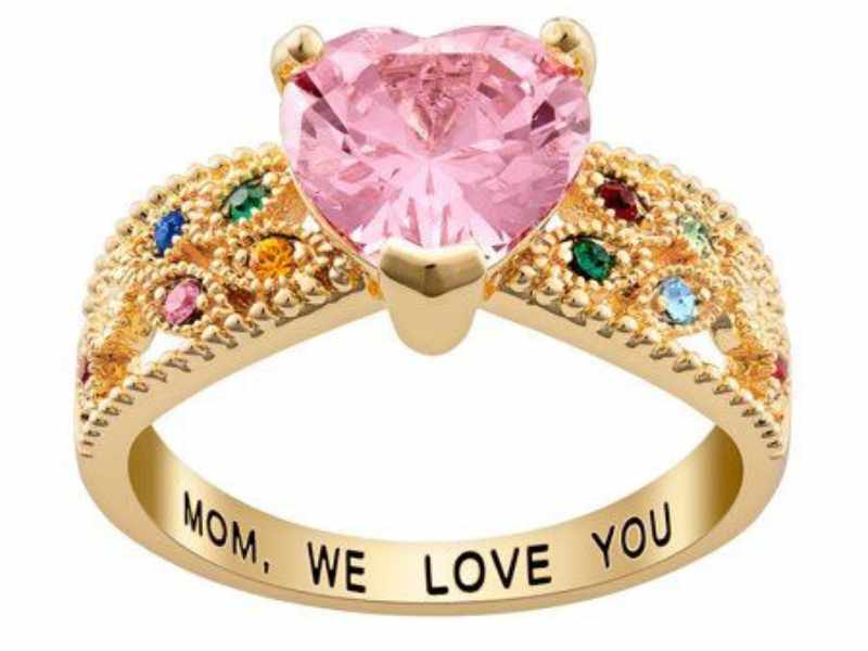 Custom Birthstone Ring as last minute DIY mother's day gifts ideas