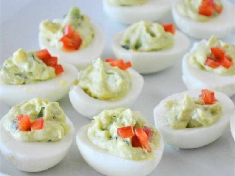 Guacamole Deviled Eggs