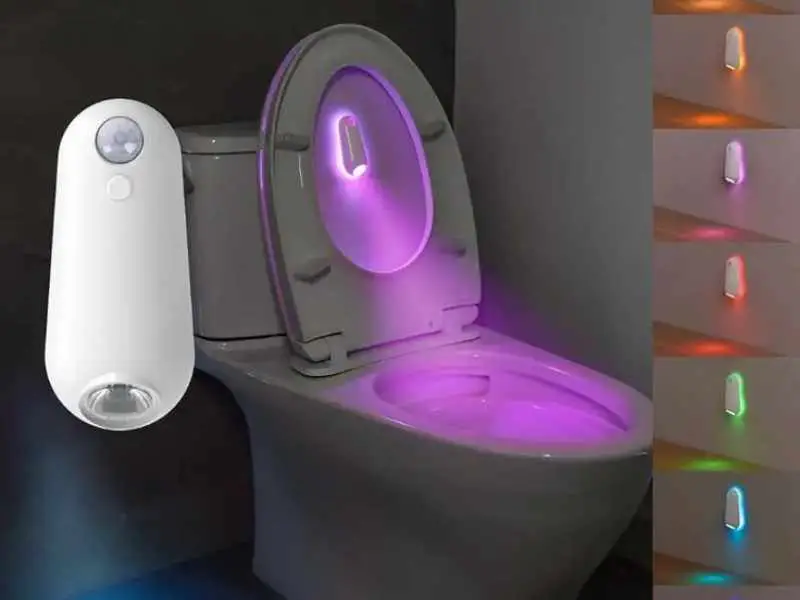 Motion Sensor Toilet Night Light in bathroom accessories in Amazon