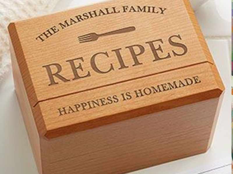 Personalized Recipe Box