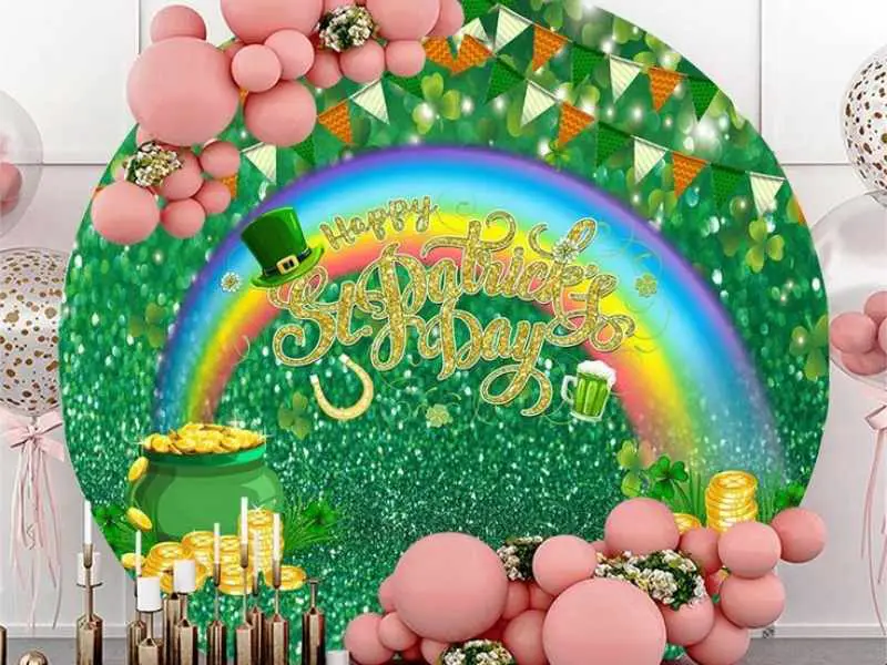 Photo Booth with Props in St Patrick's Day party ideas