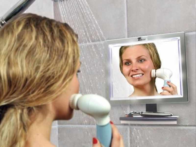 Toilet Tree Fogless Shower Mirror in bathroom accessories in Amazon