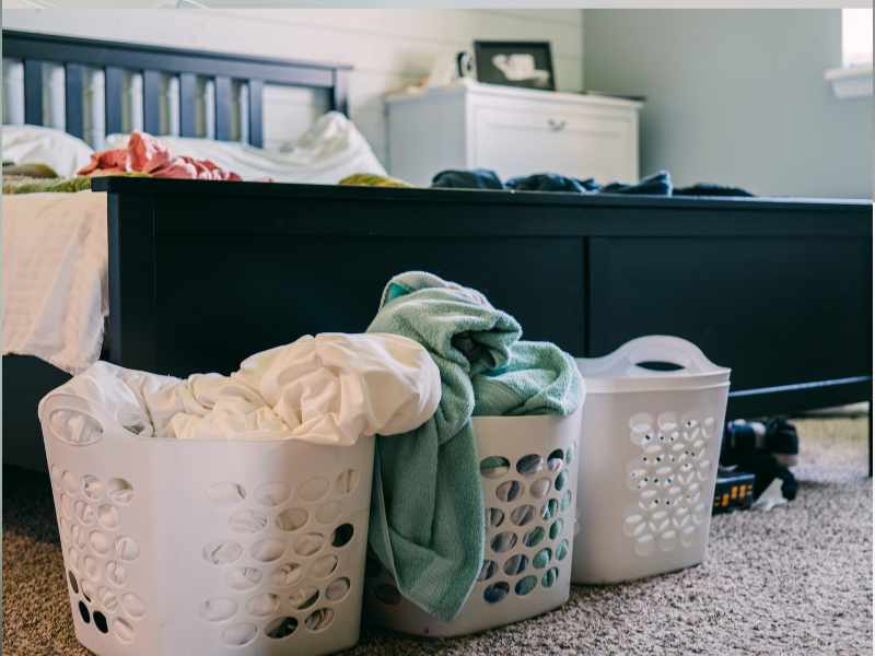 Use Storage Bins and Baskets in how to keep your home clean.