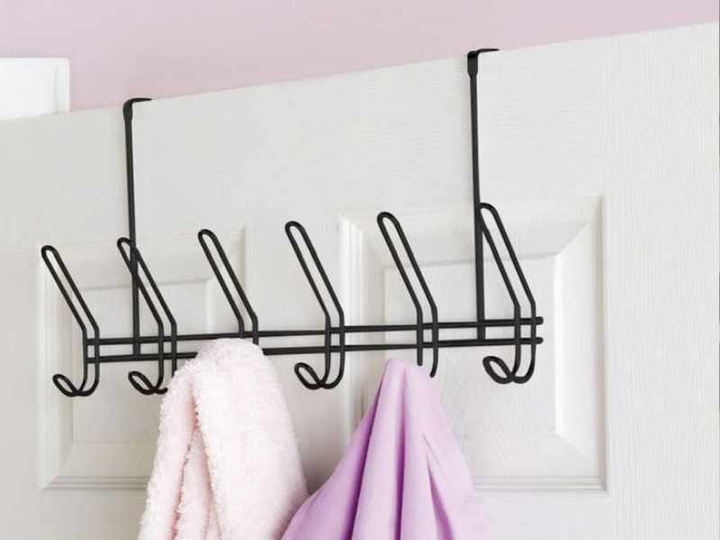 iDesign Over-the-Door Towel Rack in bathroom accessories in Amazon