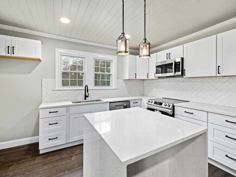 Install a Kitchen Island as kitchen makeovers