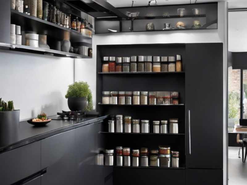 Stackable Container as ways to organize small kitchen