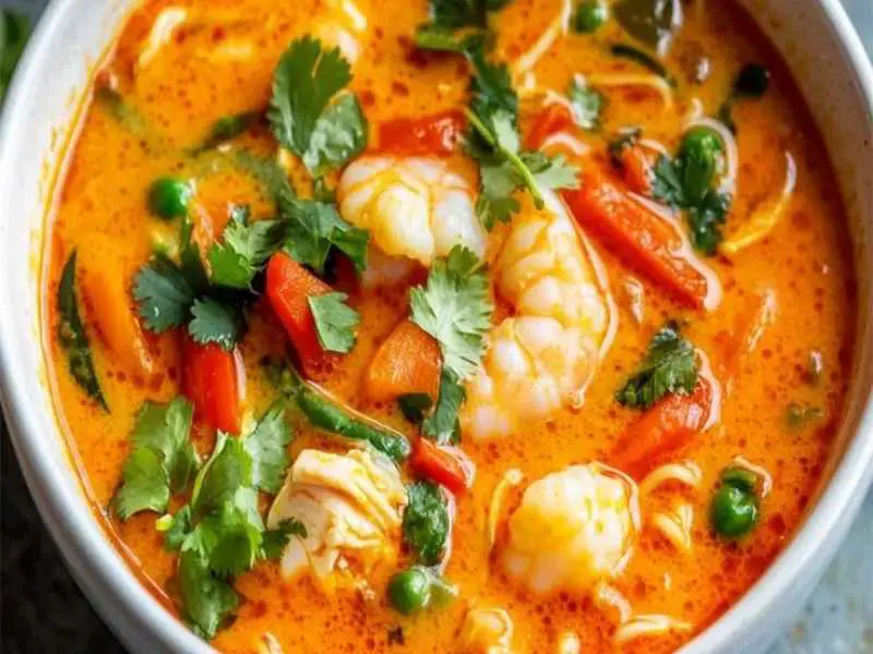 Thai Coconut Curry Soup as winter soup recipes