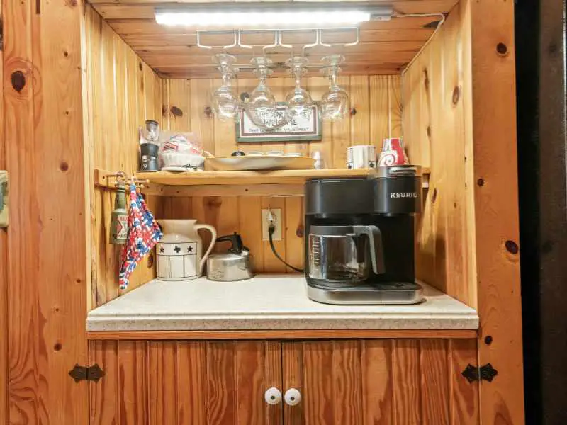 a Coffee or Beverage Station as kitchen makeovers