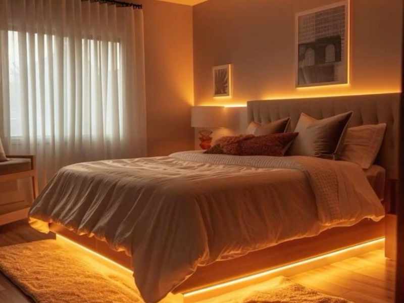 layers of light bedroom lighting