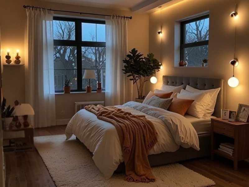  warm soft lighting for bedroom